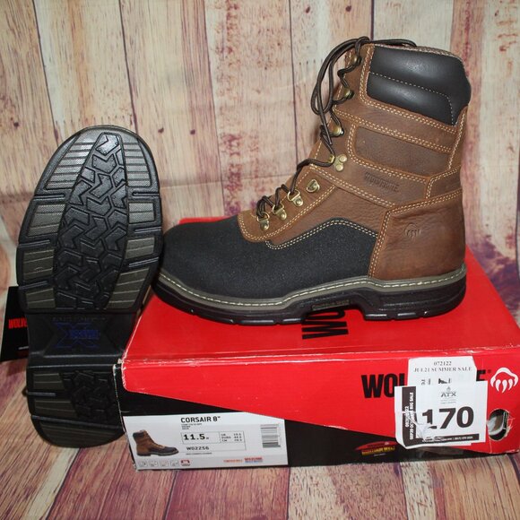 ✨✨Wolverine Corsair 8" Boots 11.5M NWT - Picture 1 of 4